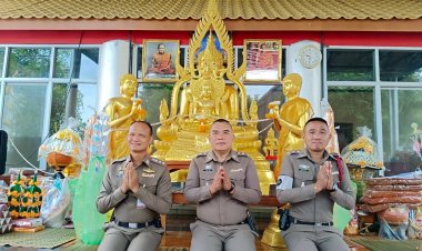 อัญเชิญ พระพุทธมาประดิษฐาน ณ.สภ.อ.น้ำเกลี้ยง ให้ประชาชนกราบไหว้เพื่อเป็นศิริมงคล