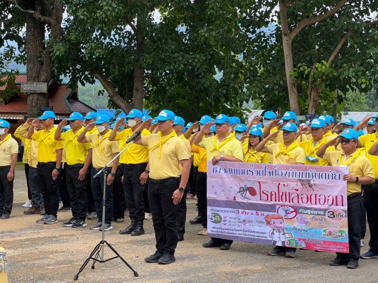 นอภ.สบเมยนำจิตอาสาพระราชทานพร้อมใจพัฒนาศาสนสถานถวายสมเด็จพระบรมราชชนนีพันปีหลวง