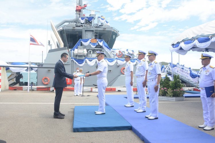 ผู้บัญชาการทหารเรือ เป็นประธานในพิธีรับมอบเรือหลวงตาชัยรองรับภารกิจสนับสนุนเรือรบ