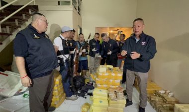 สืบภาค 2 ขยายผลบุกทลายแหล่งพักยาเสพติดรายใหญ่ย่านธัญบุรียึดของกลางบิ๊กล็อตพร้อมอาวุธสงคราม