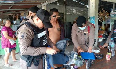 แตกตื่น! หนุ่มคลั่งเมาสุราแล้วเพี้ยน อาละวาดขู่จะขว้างระเบิดใส่ร้านค้าข้างปั๊มน้ำมัน