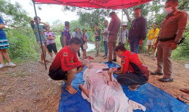 สลด!ฝนตกหนักเด็กนักเรียนพากันเล่นน้ำลื่นไถลลงลำห้วยจมดับ 1 รอดชีวิต 1