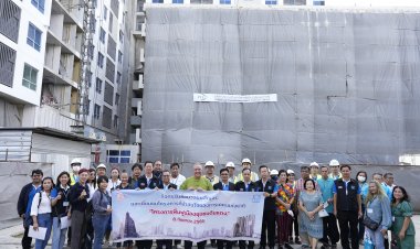 การเคหะฯ นำทัพสื่อมวลชน เยี่ยมชมโครงการฟื้นฟูเมือง “ชุมชนดินแดง”ระยะที่ 1 อาคารแปลง G