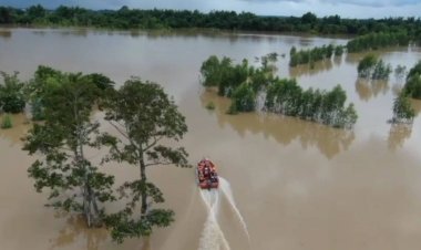 'ร้อยเอ็ด'อ่วม!น้ำพะยังล้นตลิ่งทะลักเข้าท่วม 2 อำเภอ 12 ตำบล ที่นาเสียหาย 19,321 ไร่