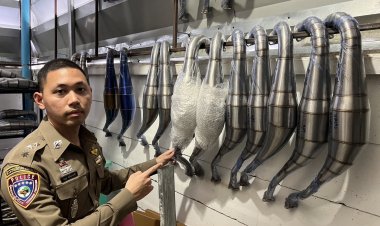 ตำรวจสอบสวนกลางบุกทลายแหล่งลักลอบจำหน่าย ท่อไอเสียแต่งซิ่งในภาคอีสาน