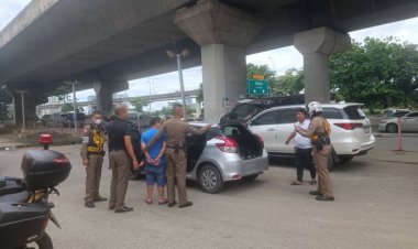 อุกอาจ!หนุ่มจีนอุ้มรีดสาวชาติเดียวกัน มัดมือเท้าซุกรถ ดวงซวยขับรถชนฟอร์จูนเนอร์ถูกตร.รวบทันควัน