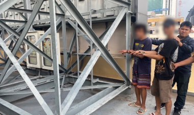 ตำรวจสอบสวนกลางบุกรวบแก๊งตีนแมวตระเวนตัดสายไฟป้ายโฆษณาทั่วพื้นที่กรุงเทพฯ