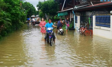 ฝนตกหนัก น้ำป่าภูพานทะลักท่วมหมู่บ้าน"ลำน้ำก่ำ-ลำน้ำบัง"เมืองนครพนม ระบายไม่ทันหลังน้ำโขงสูง