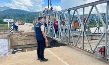 นายอำเภอสบเมยรุกคุมสร้างสะพานแบริ่งเร่งเปิดเส้นทางแม่ทะลุ