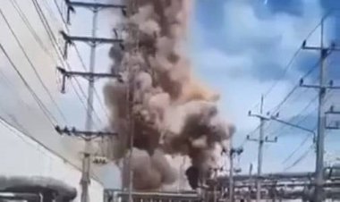 แตกตื่นกันทั้งเมือง!หม้อแปลงโรงไฟฟ้า NPS ระเบิดสนั่นในนิคมอุตฯปราจีนบุรี