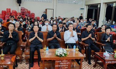 อดีตผู้ว่าฯศรีสะเกษประธานสวดพระอภิธรรมศพภรรยา ผู้สื่อข่าวช่อง 7 HD