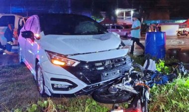 สลด!พนง.ใกล้ผ่านโปรขับจยย.กลับบ้านถูกหนุ่มเมาซิ่งเก๋งชนดับ