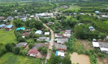 ฝนถล่มกบินทร์บุรีน้ำป่าไหลหลากท่วมฉับพลัน  2 หมู่บ้าน