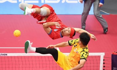 ไม่พลาด!ทีมตะกร้อหนุ่มไทยไล่ฟาดชนะ มาเลเซีย ซิวเหรียญทองสมัยที่ 7