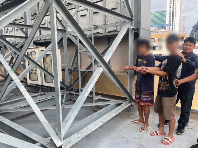 ตำรวจสอบสวนกลางบุกรวบแก๊งตีนแมวตระเวนตัดสายไฟป้ายโฆษณาทั่วพื้นที่กรุงเทพฯ