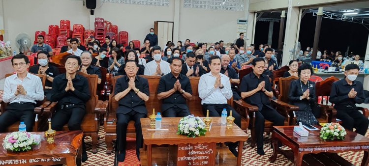 อดีตผู้ว่าฯศรีสะเกษประธานสวดพระอภิธรรมศพภรรยา ผู้สื่อข่าวช่อง 7 HD