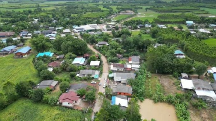 ฝนถล่มกบินทร์บุรีน้ำป่าไหลหลากท่วมฉับพลัน 2 หมู่บ้าน