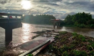 ระทึก!สะพานข้ามน้ำปิงถล่มเส้นทางถูกตัดขาดจากอ.จอมทอง สู่ จ.ลำพูน