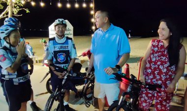 ยกย่องสายตรวจจิตอาสา"ปั่นจักรยาน"ดูแลชีวิต นทท.ตามชายหาดชลบุรี