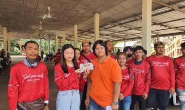 ยกย่อง!หนุ่มสาวฉันทนาปราจีนฯรวมตัวขี่จยย.ช่วย 2 แม่ลูกติดเตียง