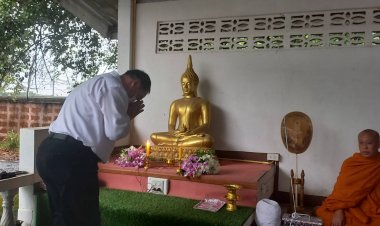 “นายกเคี้ยง”ประธานจุดธูปเทียน ธรรม งานฌาปนกิจศพ “คุณแม่อัมพันธุ์ "