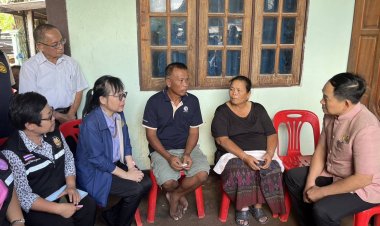 ผู้ว่าฯขอนแก่นรุดเยี่ยมให้กำลังใจครอบครัวเหยื่อไฟสงครามอิสราเอล