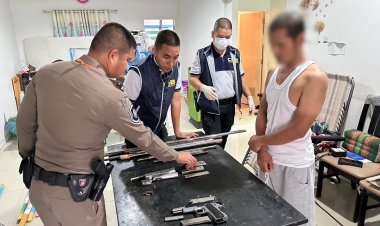 บก.ทล.บุกรวบ "คม บ่อวิน"ผลิตปืนไทยประดิษฐ์ส่งขายกลุ่มเพื่อน