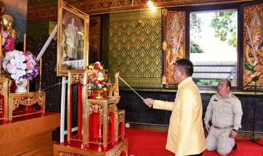 พสกนิกรชลบุรีสวดพระพุทธมนต์ถวายเป็นพระราชกุศลในหลวงร.9