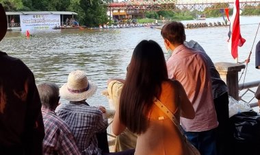 คึกคักครึกครื้น!ประเพณีแห่พระทางน้ำวัดบางแตนเมืองปราจีนบุรี