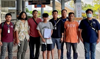 ตำรวจบุกรวบหนุ่มสวมบทนายร้อยเวรลูกสมุนแก๊งคอลฯทุนจีนในกัมพูชา