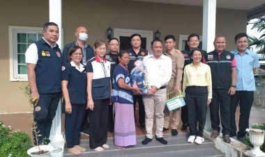 รองผู้ว่าฯจันทรบุรีลงพื้นที่เยี่ยมปลอบขวัญ 2 แรงงานหนีภัยสงครามอิสราเอล