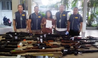 ทลายแหล่งจำหน่ายปืน"บีบีกัน"ย่านตลาดสันติสุข หาดใหญ่