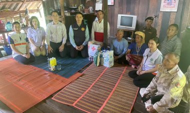 นอภ.สบเมยพร้อมคณะลงพื้นที่เยี่ยมครอบครัวเหยื่อสงครามอิสราเอล