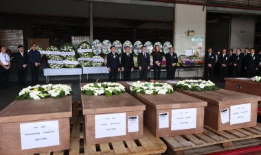 เสียงร่ำให้ก้องสุวรรณภูมิร่าง 8 ศพเหยื่อสงครามอิสราเอลถึงไทย ญาติรับศพกลับบ้านเกิด