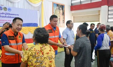 เยียวยาลอตแรกเหยื่อน้ำมันรั่วกลางทะเลเกาะสีชัง