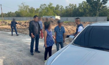 บุกจับ 2 ผัวเมีย เบี้ยวค่าจ้างลูกน้อง 60 คนคาไซต์งานก่อสร้างย่านหนองเสือ