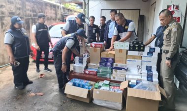 ทลายแหล่งซุกซ่อนบุหรี่เถื่อนย่านฝั่งธนฯ รัฐเสียหาย กว่า 3 ล้านบาท