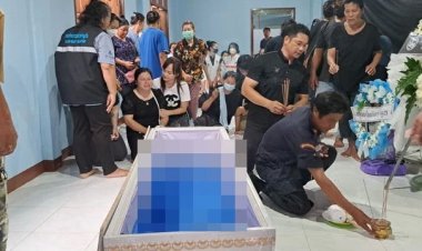 เมียร่ำให้ช็อคเป็นลม!รับศพสามีเหยื่อสงครามยิว-ฮามาส