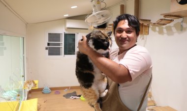 สุดปัง “จ้ำม่ำ ขนม นม ติม คาเฟ่ ”ไอติมผัดทาสแมว ชิวๆโกยรายได้วันละ 5-7 พันบาท