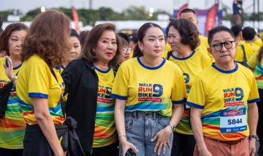 "อุ๊งอิ๊ง" ควง "คุณหญิงพจมาน" ร่วมกิจกรรม "แสงนำใจไทยทั้งชาติ เดิน วิ่ง ปั่น ป้องกันอัมพาต"