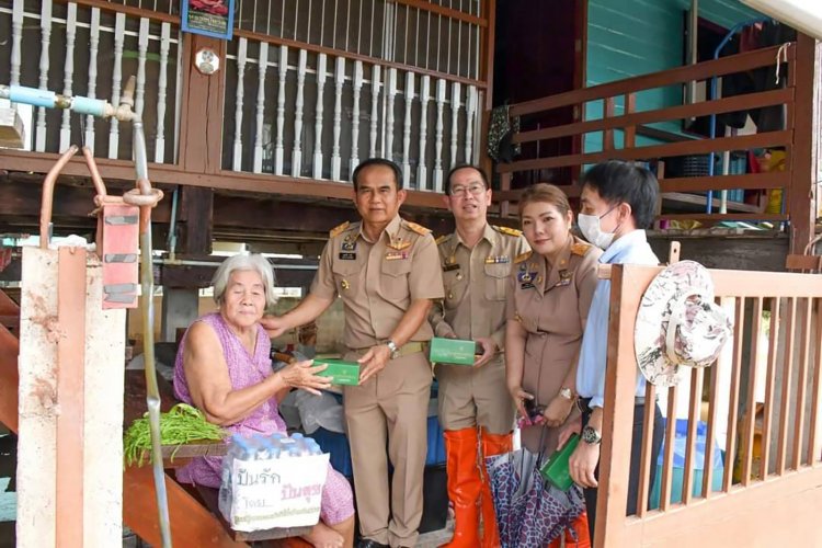 พิจิตรแม่น้ำยมเอ่อล้นตลิ่งท่วมบ้านเรือนพื้นที่ลุ่มต่ำ5หมู่บ้าน2ตำบล134หลังคาเรือน