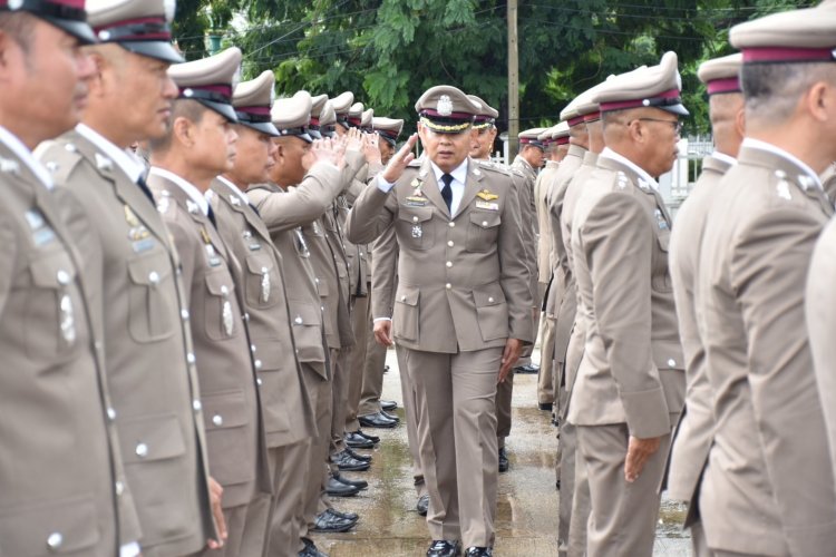 ตำรวจภูธรฯ ชัยภูมิ ร่วมพีธีต้อนรับ ผบก.ภ.จว.ชัยภูมิ คนใหม่