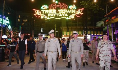 ผู้ว่าฯชลบุรีสนธิกำลังลุยจัดระเบียบสังคม ล้างอาชญากรรม ปราบผู้มีอิทธิพล