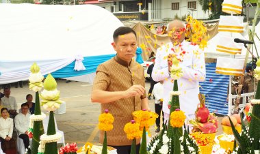 สมุทรปราการจัดพิธี บวงสรวง ก่อนเริ่มงานนมัสการองค์พระสมุทรเจดีย์