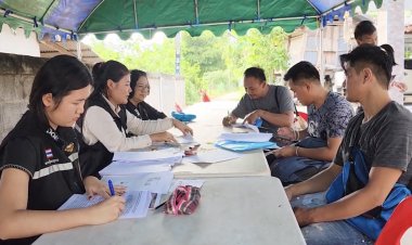 จัดหางานขอนแก่นลงพื้นที่รับคำร้องขอรับเงินชดเชยแรงงานไทยกลับจากอิสราเอล