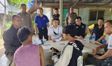 รองผบก.ภ.จว.ศรีสะเกษสั่งตำรวจล่าคนร้ายฆ่าชาวบ้านเสียชีวิต