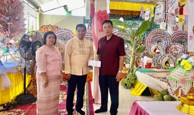 “พ่อเลี้ยงคำ ท่า 23- ผู้ใหญ่หมี แม่สอด” ร่วมทำบุญทอดกฐิน วัดบ้านแม่ปะเหนือ