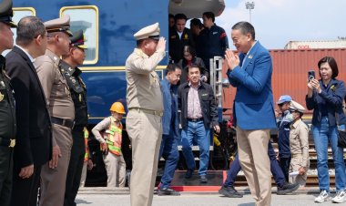 ผู้ว่าฯชลบุรีร่วมต้อนรับนายกฯตรวจราชการพื้นที่ชลบุรี-ระยอง