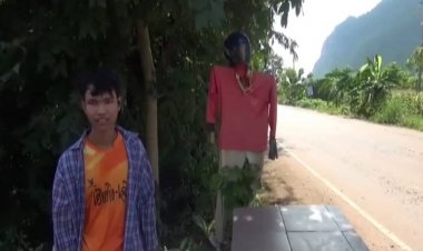 อย่างฮา!!กู้ภัยเป็นมานานไม่กลัวศพ!!แต่มากลัวหุ่นไล่กาคิดว่าผีข้างถนน