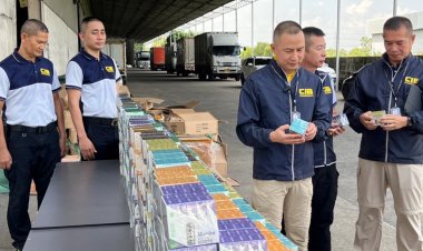 ปคม.ยึดบุหรี่ไฟฟ้า-น้ำยา-อุปกรณ์ ลักลอบนำเข้ามูลค่ากว่า 10 ล้านบาท